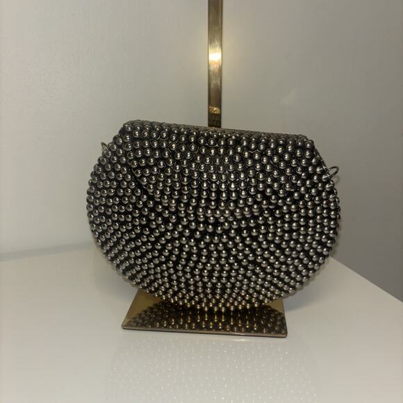 Ramla‎ Rockstar Purse Crossbody Bag Black Rare Handmade Msrp $250 NEW Studded - Picture 12 of 15